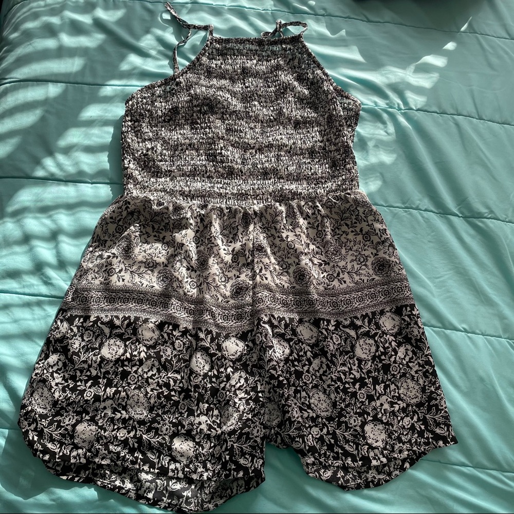 Black and White Romper